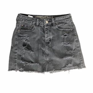 black denim skirt